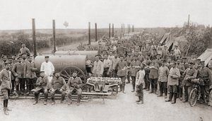 1915年の「The Illustrated War News」より、第一次世界大戦中のドイツ軍のベーカリー 作： English Photographer